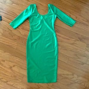 💚🔥Green bodycon midi dress